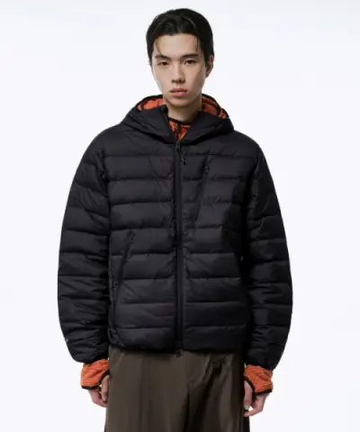 무신사 스탠다드(MUSINSA STANDARD) [시티 레저] 후디드 라이트 다운 재킷 [블랙]