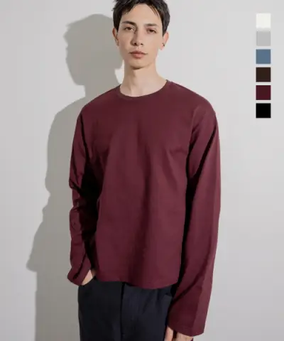 [누아트] 스튜디오(NUART STUDIO) 플로우 크롭 긴팔 티셔츠 6colors
