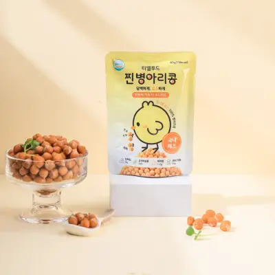 [티엘푸드] 촉촉한 찐 병아리콩 무첨가 국내제조 건강간식 45g, 15개