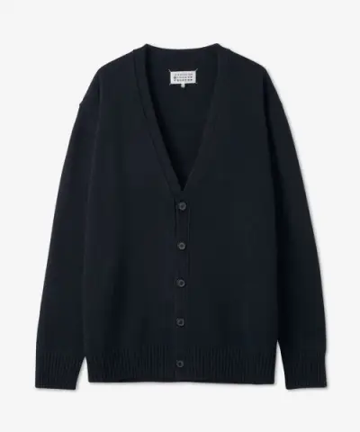 [메종] 마르지엘라(MAISON MARGIELA) 남성 4 스티치 브이넥 가디건 - 다크 블루 / S50HA1058S17993511