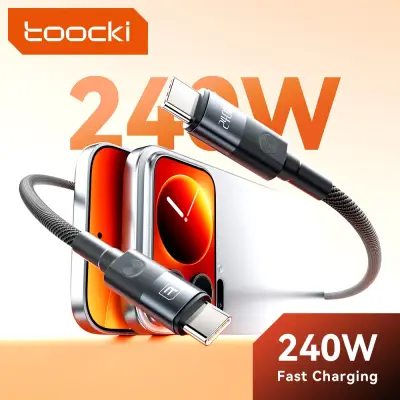 [투키] 240W USB C to Type C 케이블 PPS PD240W 초고속 충전 USB C 케이블 (샤오미, 맥북, 삼성 노트북용) 브레이디드 데이터 케이블
