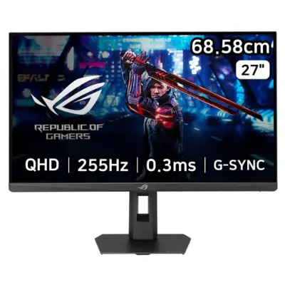 [에이수스] QHD Fast IPS 255Hz. 0.3ms 400cd sRGB 133% DCI-P3 97% 멀티스탠드 ROG STRIX 게이밍 모니터 - 게이밍 모니터