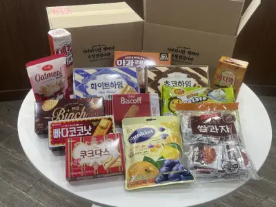 [회사] 12종+1 탕비실 사무실 간식 과자 대용량 세트 박스 꾸러미 1.3kg, 1개 12+1