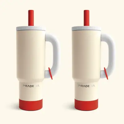 [PRADERA][만원추가할인] 1+1 프라데라 1.2L 40oz 퀜처 대용량 손잡이 보온보냉 텀블러