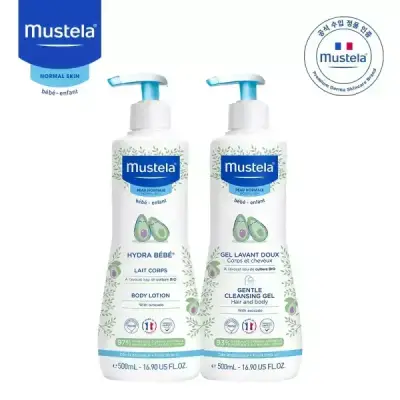 무스텔라 대용량 세트(바디로션500ml+클렌징500ml)