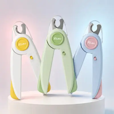 [예약판매] 레토 LED 강아지 발톱깎이 고양이 안전 세이프 혈관보호 손톱 정리