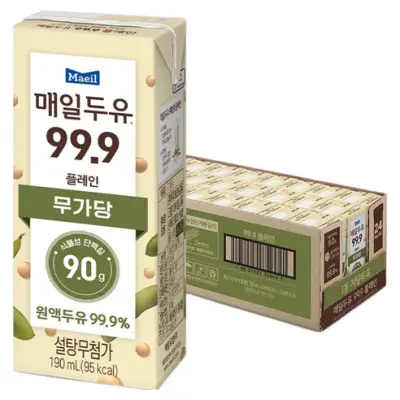 [매일두유] 99.9 플레인, 190ml, 24개 - 두유