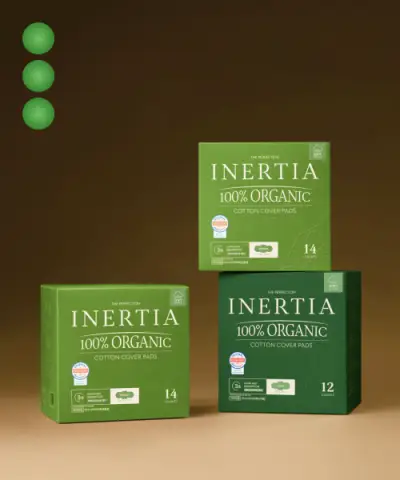 [이너시아] (INERTIA) 더퍼펙션 유기농 생리대 (중/대형) X 3팩