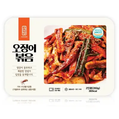 [딜크릿]김씨밥 오징어볶음 (냉동) 350g*2팩 4팩