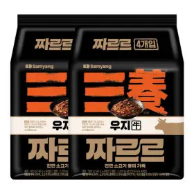 삼양 짜르르 우지 짜장라면 140g 4입 2개