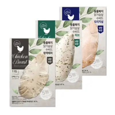 [냉장] 수비드 닭가슴살 오리지널 115g x 20팩