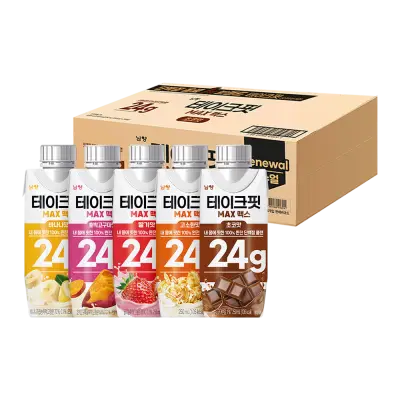 [남양][딜크릿] 테이크핏 맥스 단백질 24G 5종 250ml X 9입/9입 총18입 골라담기