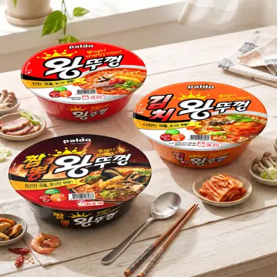 [왕뚜껑] 오리지널/김치/짬뽕 x36개