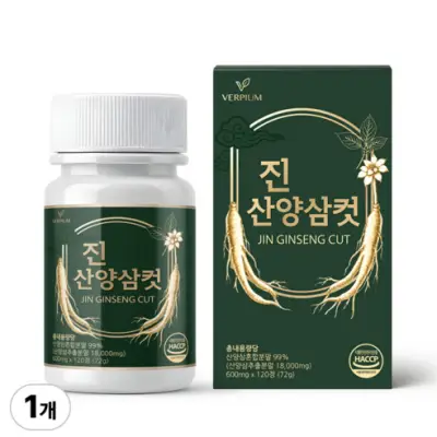 [베르피움] 진 산양삼 컷 정품, 120정, 1개 - 기타다이어트식품