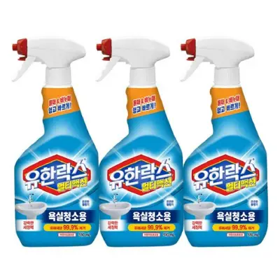 [유한락스] 멀티액션 욕실청소용 세정제, 510ml, 3개 - 욕실세정제