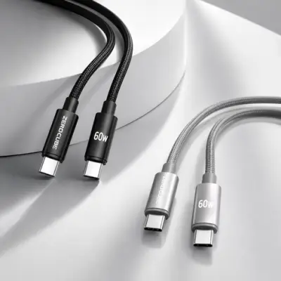 1+1 제로큐브 네오-링크업 C to C PD 60W 초고속 충전케이블 데이터전송 - 충전 케이블