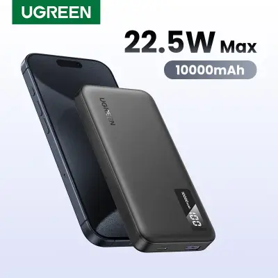 [UGREEN] 22.5W 파워 뱅크 고속 충전 10000mAh 20000mAh 샤오미 폰용 휴대용 보조 배터리 PD20W
