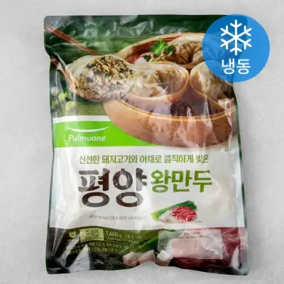 [풀무원] 평양왕만두 (냉동), 1.4kg, 1개 - 물만두