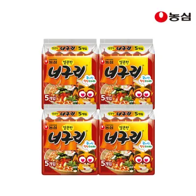 [농심] 얼큰한 너구리 (120g X 20개)