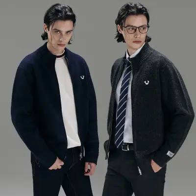 [트루릴리젼][트루릴리전] 25FW 남성 니트 집업 가디건 1종