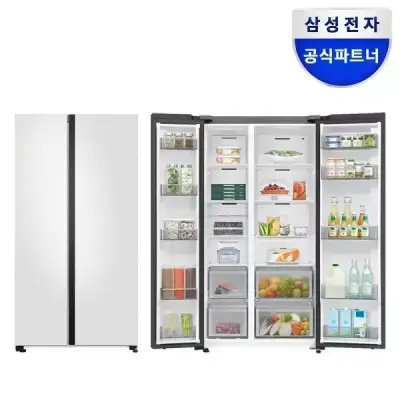 삼성전자 비스포크 냉장고 RS84DB5002CW 양문형 852리터 코타화이트