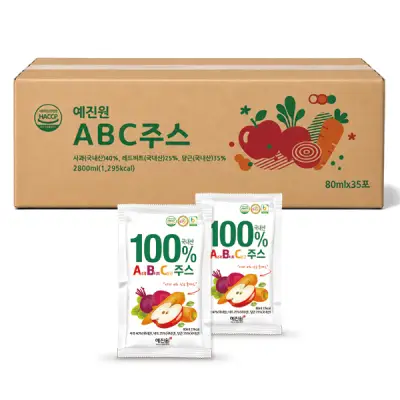 [예진원] 국내산 ABC주스, 80ml, 35개