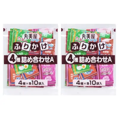 [마루미야] 후리가케 계란 + 명란 + 연어 + 가다랑어 포 맛 40개입, 2개 - 김밥/주먹밥재료