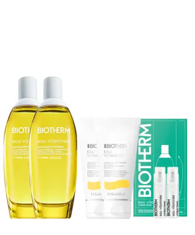 [비오템] (BIOTHERM) 오 비타미네 바디미스트 듀오 세트 (+오 비타미네 바디밀크 100ml, 바디미스트 1.2ml * 2개 증정)