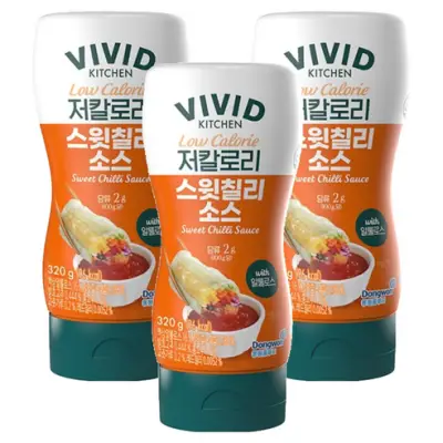 [비비드키친] 저칼로리 스윗칠리소스, 320g, 3개