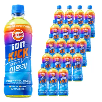 [비타500] 광동 이온킥 제로 이온음료, 500ml, 20개 - 스포츠/이온음료