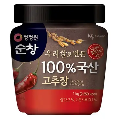 [청정원순창] 우리쌀로 만든 100% 국산 고추장, 1kg, 1개